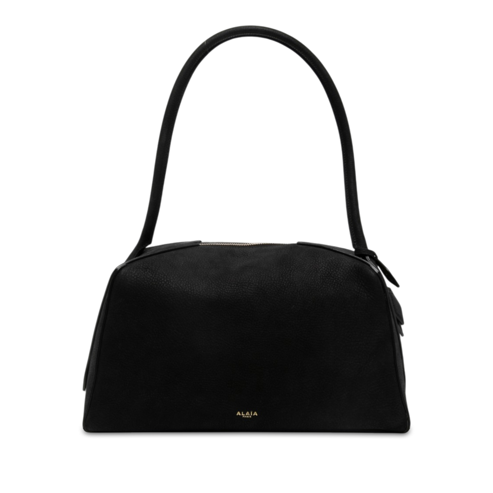Pre-Loved ALAÏA Nubuck Le Bouledogue Shoulder Bag